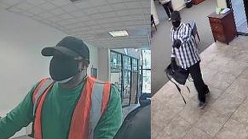 Authorities said the suspect opened fire during three of his four Gwinnett County bank robberies.