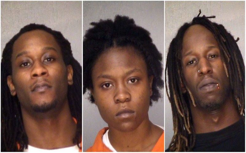 Bibb County Sheriff's Office officials say Johnny Leon Anthony, 27, Myia Lasheay Thompson, 20, and Darien Jermaine Anthony, 25, were involved in an armed robbery at a Macon Waffle House.