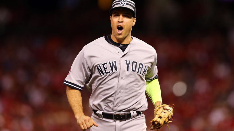 CINCINNATI, OH - JULY 14: American League All-Star Mark Teixeira #25 of the New York Yankees reacts against the National League during the 86th MLB All-Star Game at the Great American Ball Park on July 14, 2015 in Cincinnati, Ohio. (Photo by Elsa/Getty Images)