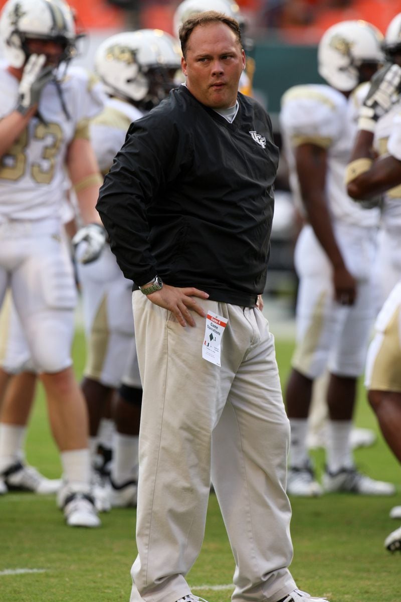 Georgia Tech coach Geoff Collins was an assistant coach at Central Florida from 2008-09, serving as linebackers coach/recruiting coordinator for coach George O'Leary.