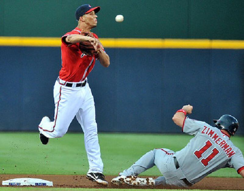 Andrelton Simmons is widely regarded as the best defensive shortstop in decades, and arguably the best defender in the majors at any position. He was traded by the Braves on Thursday. (Curtis Compton/AJC photo)