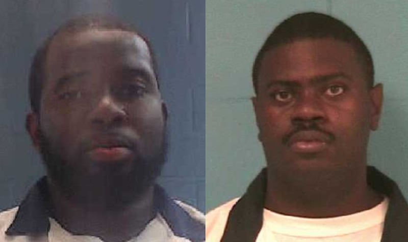 Christopher Darrell McMutry (left) and Brandon Billups are both felons, according to the Georgia Department of Corrections.