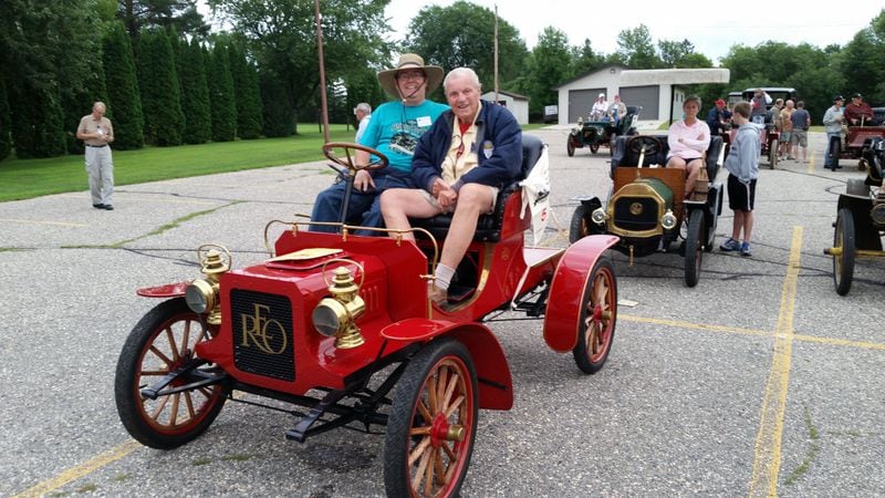 Don Peterson, right, owned more than 100 classic cars during his life, the oldest of which was a 1905 Reo, which had 16 horsepower and originally sold for $1,250.
