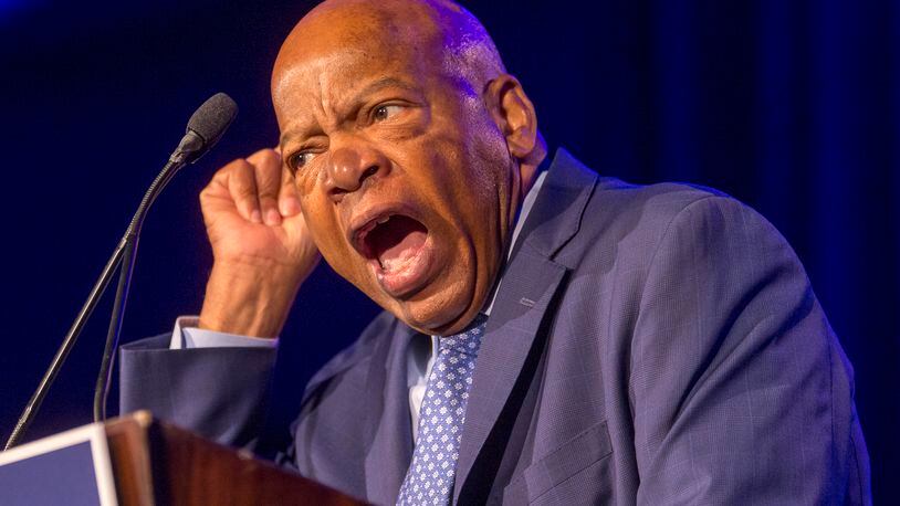 U.S. Rep. John Lewis made peace with many, but never with President Donald Trump. (ALYSSA POINTER/ALYSSA.POINTER@AJC.COM)