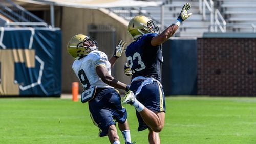 Georgia Tech defensive back Jalen Johnson (23) has made an impression on defensive coordinator Ted Roof.