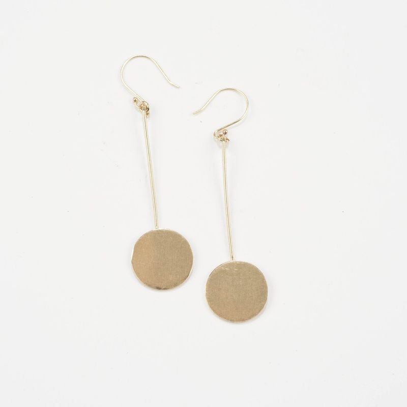 Brass earrings from Ink + Alloy. CONTRIBUTED