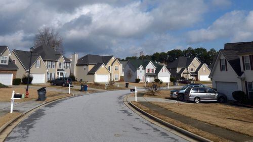 Homes in the Villages at Bridlewood in Clayton County.