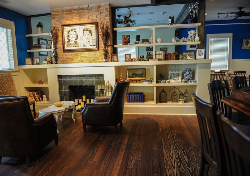 Interior sitting area, bar, dining room at Revival in Decatur. (Becky Stein Photography)