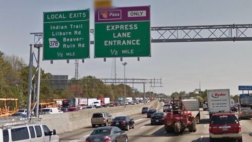 GDOT will be upgrading I-85 signage in Gwinnett. Google Maps