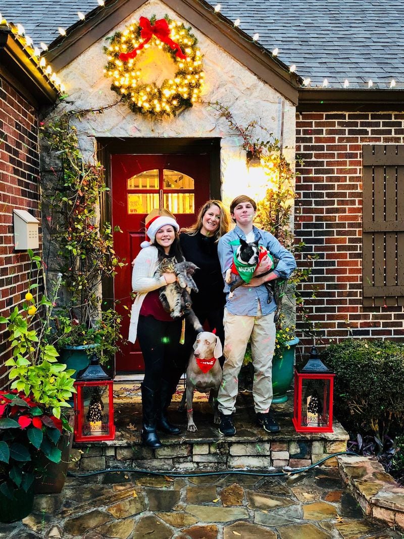 Jen Newman and her children, Lilly, 12, and Jake, 16, live in Avondale Estates with their pets including dogs, Luna, a Weimaraner, and Drew "Breesy," a Boston Terrier, and a cat, Daphanie. .
