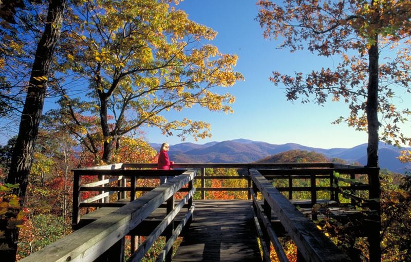 Take a deep breath and enjoy peaceful, gorgeous scenery this fall at Black Rock Mountain State Park in Mountain City. CONTRIBUTED BY GEORGIA STATE PARKS