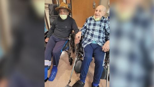 On Aug. 16, Constantine Harris, 99, said goodbye to his friend and neighbor at the Northside Gwinnett Extended Care Center in Lawrenceville.