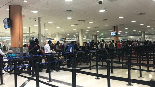 Expanded main security checkpoint at Hartsfield-Jackson
