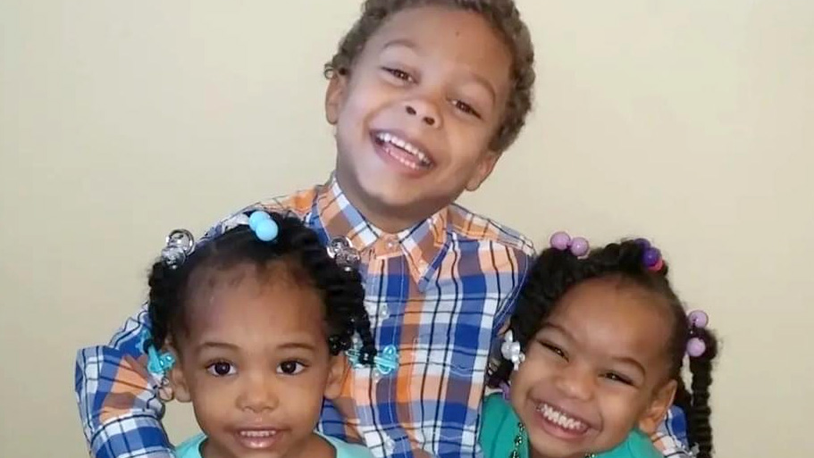 Asijah Jones (right) is shown in an undated family photo with her brother Tyrell and sister Angel.