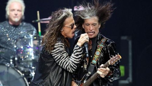Aerosmith played a rocking set at the second night of the Bud Light Music Fest, February 1, 2019, State Farm Arena. Post Malone opened the concert.