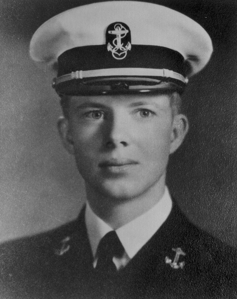 Jimmy Carter was admitted to the United States Naval Academy in Annapolis, Maryland in 1943. He graduated in 1946. (Jimmy Carter Library)