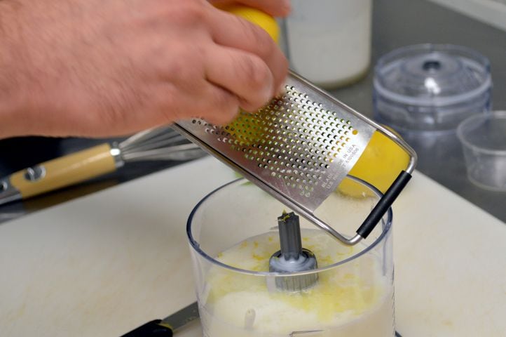 Add the zest from two lemons
