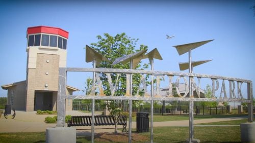 Near Cobb County International Airport, Aviation Park is an example of placemaking in the Town Center Community. More such projects will be under community review for that area. (Courtesy of Town Center Community Alliance)