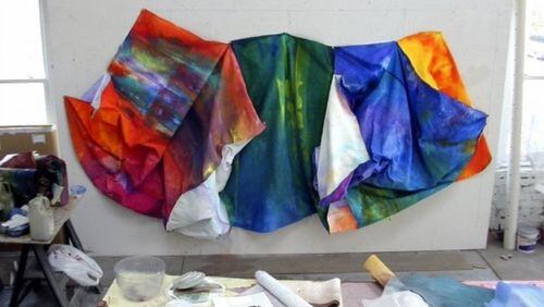 Sam Gilliam is known for his painted tapestries. Photo: Sam Gilliam/Courtesy of Greg Head