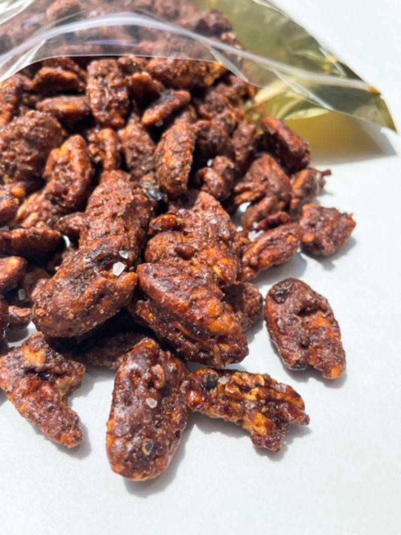 Sea-salt cinnamon pecans from Southern Local Nuts. Courtesy of DesignBee Agency