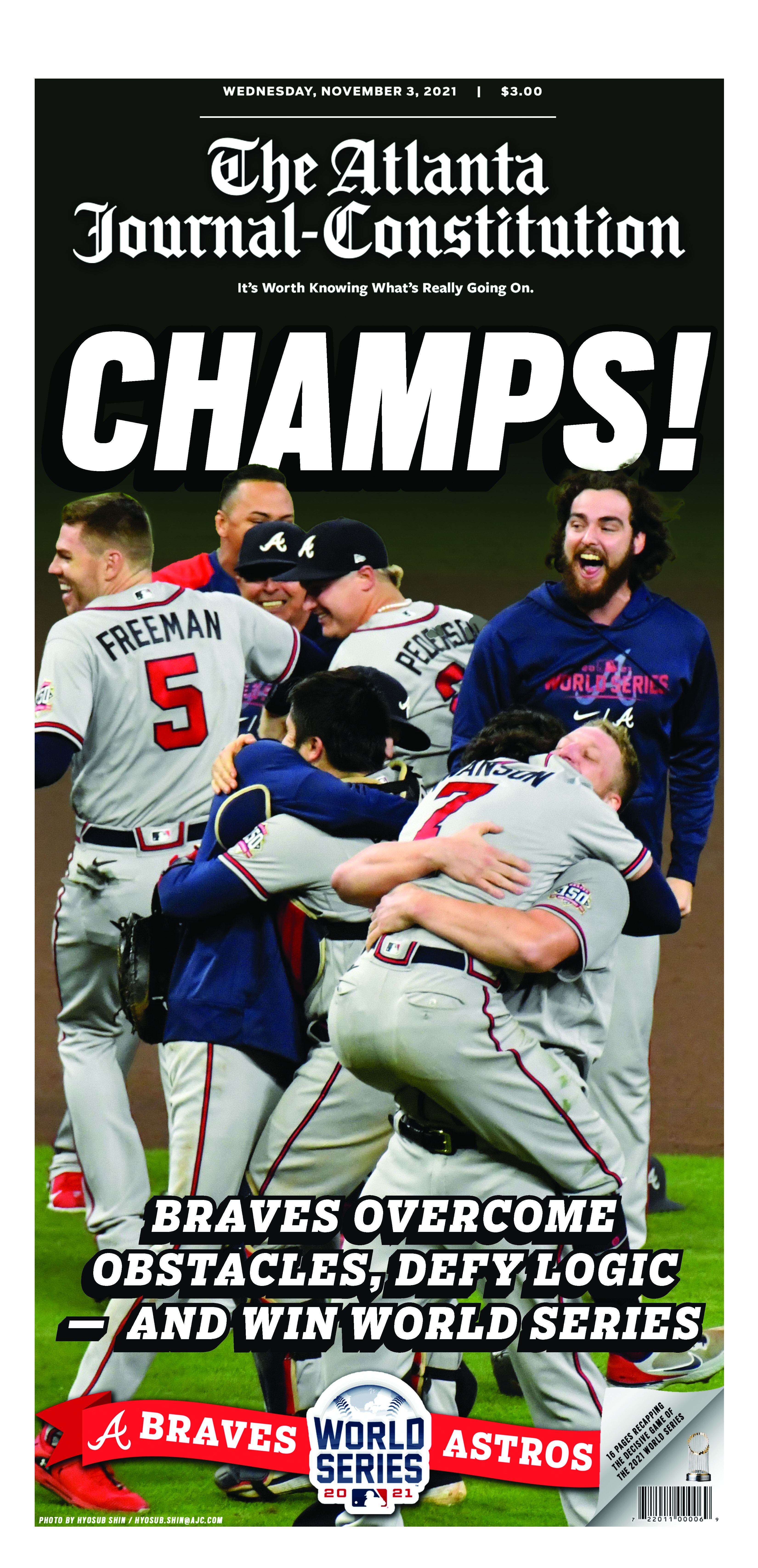 braves world series poster