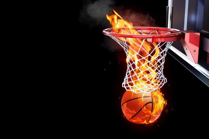 flaming basketball 3