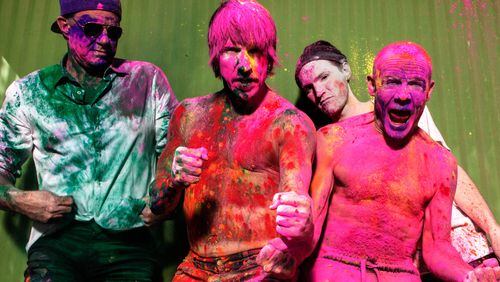 The RHCP are coming to Atlanta next year- probably sans paint. Photo: Steve Keros