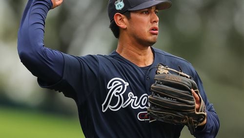 Third-base prospect Rio Ruiz has dropped more than 30 pounds in 16 months and is coming off a strong season at Triple-A Gwinnett. (Curtis Compton/ccompton@ajc.com)