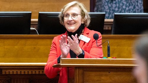 State Rep. Sharon Cooper, a Republican from Marietta, carried a bill in the Georgia House that would give money to some mental health and substance use counselors to repay student loans. The House on Monday gave final approval to the measure, Senate Bill 480. (Arvin Temkar / arvin.temkar@ajc.com)