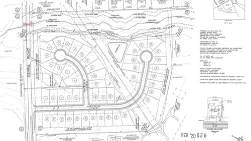 An open space conservation subdivision has been approved by Gwinnett Commissioners for 22.45 acres on Ozora Road in unincorporated Gwinnett with a Loganville address. (Courtesy Gwinnett County)