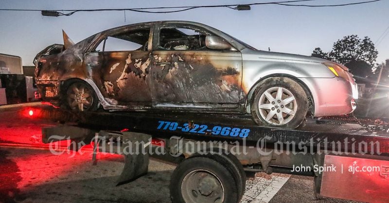 The body was discovered inside a burned sedan, according to Channel 2 Action News.