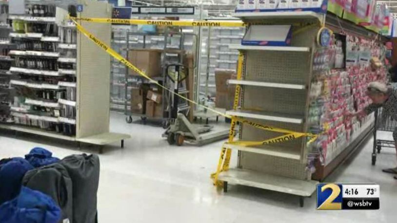 Part of a Walmart in Douglas County is being repaired after a 13-year-old allegedly started a fire inside the store.