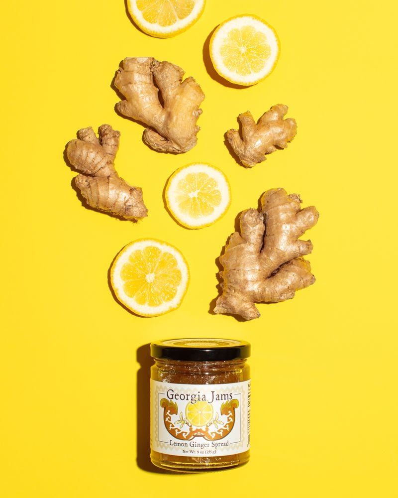 Georgia Jams’ lemon ginger spread can be used as a glaze, as part of a cheeseboard, or stirred into a mug of hot tea. Courtesy of Hype