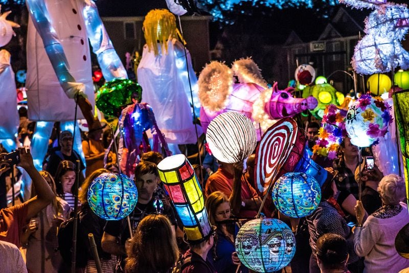 The Atlanta BeltLine Lantern Parade draws will draw tens of thousands of revelers. PHOTO: Steve Eberhardt