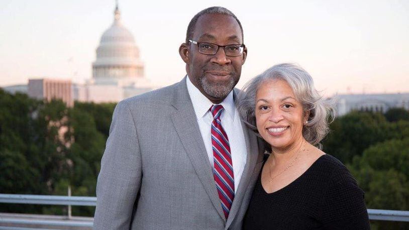Ed Tarver, with his wife, Carol Thompson Tarver, is running for the U.S. Senate as a Democrat, but without his party's support.