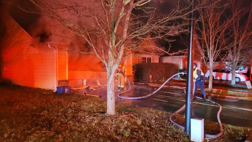 A girl alerted her family to a fire at their home in Gwinnett County on Wednesday evening.