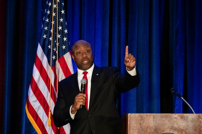 Sen. Tim Scott (R-S.C.) recently launched his presidential campaign. (Haiyun Jiang/The New York Times)