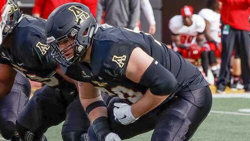 Colby Gossett, taken in the sixth round by the Minnesota Vikings, is the first NFL Draft pick from Forsyth County. The North Forsyth graduate started 46 straight games at Appalachian State.