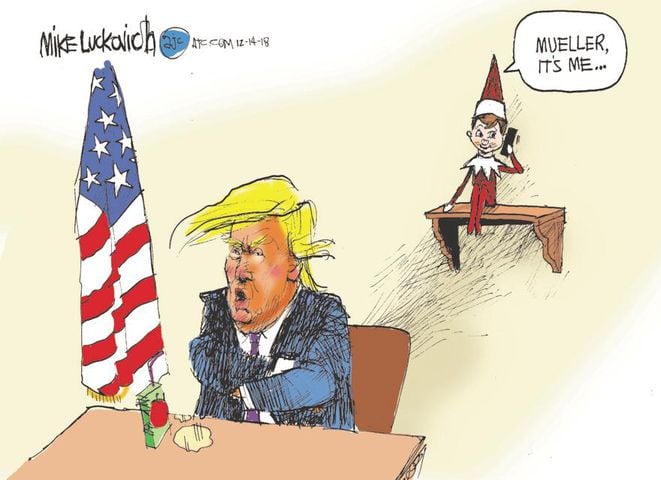 Mike Luckovich starts his Round File for December 2018