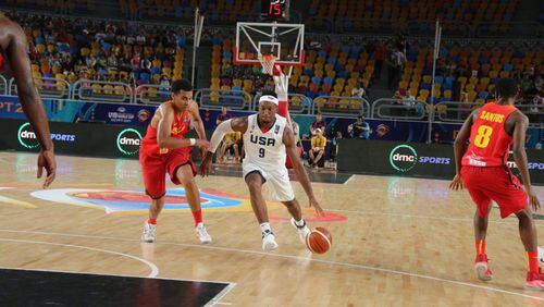 Georgia Tech guard Josh Okogie received less than a minute of playing time in the U.S. U19 team’s semfinals loss to Canada in the FIBA U19 World Cup in Cairo Saturday. (USA Basketball)