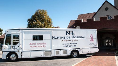 Northside Hospital provides year-round mammography screening vehicles. The next visit in Cherokee County will on Feb. 3 at Woodstock Crossing Center, 12050 Highway 92. (Courtesy of Northside Hospital/T.W. Meyer)