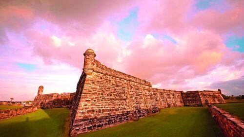 Castillo de San Marcos in historic St. Augustine, Florida.