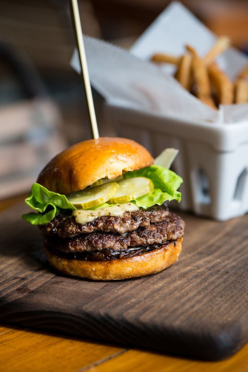The Bluetop Burger might do the trick whether you’re going to the fast-casual restaurant for lunch or dinner. CONTRIBUTED BY MIA YAKEL