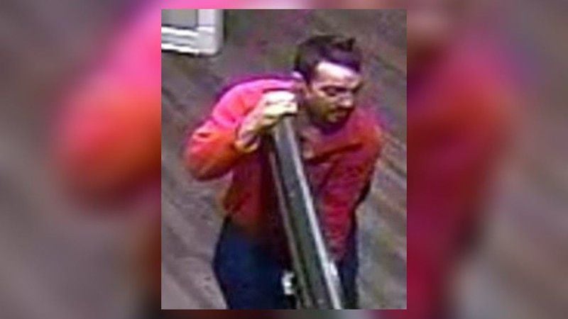 This man, who has not been identified, is wanted in connection with an apartment complex gym theft. (Credit: Gwinnett County Police Department)