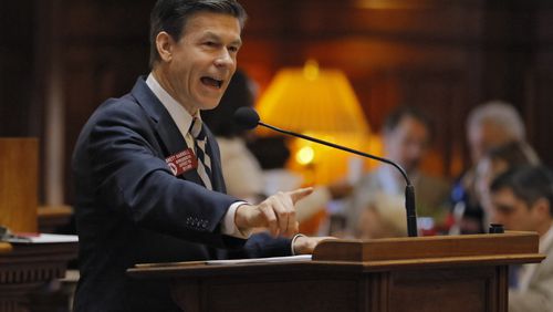 House Ways and Means Chairman Brett Harrell, R-Snellville, has been among those pushing for a second state income tax cut for Georgia. BOB ANDRES /BANDRES@AJC.COM
