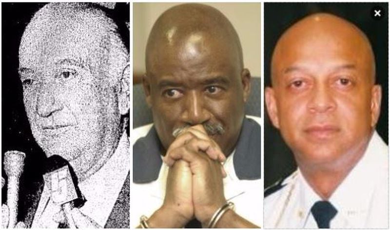 Through the years, criminal charges against DeKalb County Sheriffs haven't been uncommon. Here are a few of the sheriffs in question: J. Lamar Martin, left, Sidney Dorsey and Jeffrey Mann.