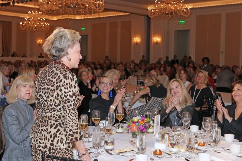 Susan Tucker applauded at a luncheon benefiting the Forward Arts Foundation. Photo by Kim Link