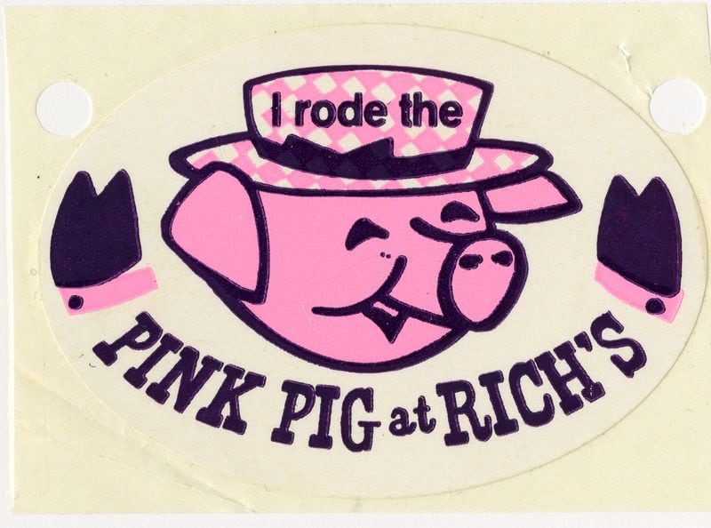 The Pink Pig sticker was a symbol of pride for metro Atlanta kids. (Handout)