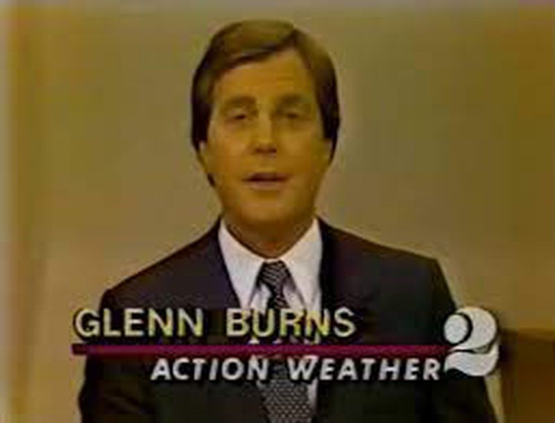 Glenn Burns in the 1980s on WSB-TV. WSB-TV