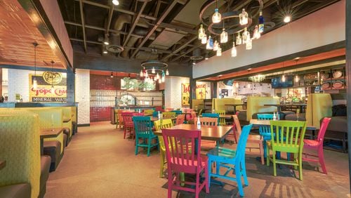 This photo shows a recent remodel at an On the Border location in Kansas. Most of the remodels in Atlanta will look fairly similar to this location.